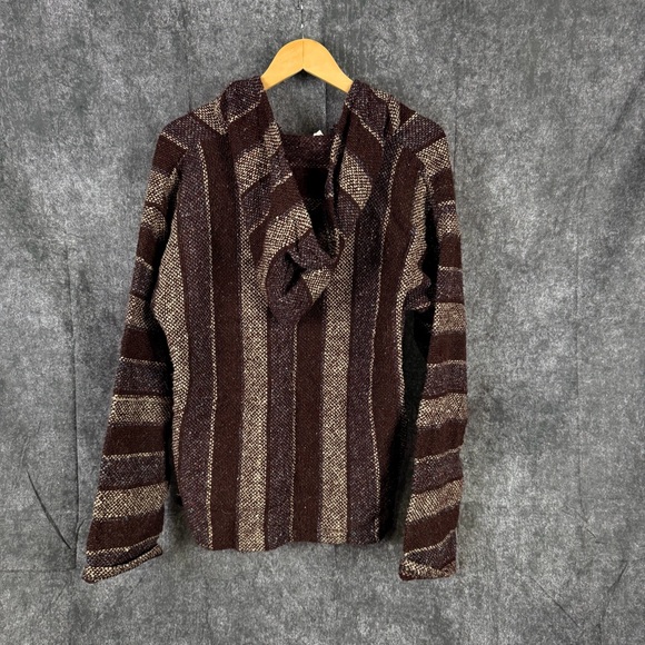Striped Brown and Tan Sweater - Picture 3 of 7